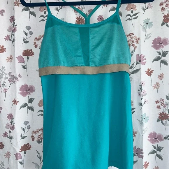 Teal Lululemon Racerback Tank - Picture 7 of 7